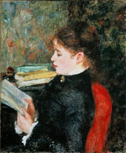 Die Leserin (Frau, die liest). Gemälde von Pierre Auguste Renoir von Pierre Auguste Renoir