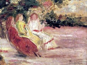 Drei Frauen im Park von Pierre Auguste Renoir