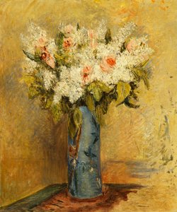 Vase mit Lilien und Rosen, ca. 1870
