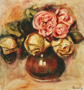Vase mit Rosen