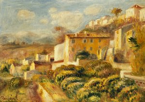 Ansicht des Postamts in Cagnes von Pierre Auguste Renoir