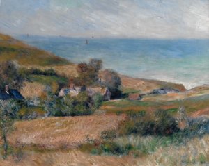 Ansicht der Küste bei Wargemont in der Normandie, 1880