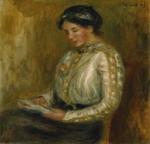 Lesende Frau von Pierre Auguste Renoir