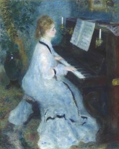 Frau am Klavier, 1875-76