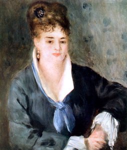 Frau in Schwarz, 1876
