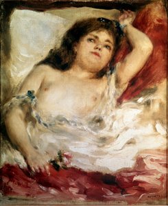 Frau streckt sich: die Rose von Pierre Auguste Renoir
