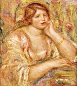 Frau mit Hand am Gesicht, 1919
