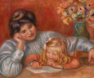Schreibstunde von Pierre Auguste Renoir
