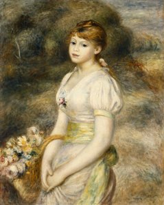 Junges Mädchen mit einem Blumenkorb, 1888