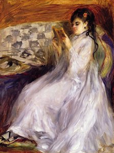 Junge Frau beim Lesen, ca. 1873 von Pierre Auguste Renoir