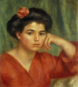 Junge Frau mit einer Rose; Jeune Fille a la Rose, 1907