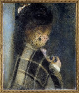 Junge Frau mit Schleier (Gemälde von Pierre Auguste Renoir, ca. 1870) Paris, Musee d