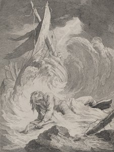 Lazarille bei seiner Rückkehr aus Indien erleidet Schiffbruch