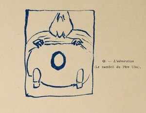 Bewunderung - Nabel des Père Ubu, aus dem Alphabet des Père Ubu von Pierre Bonnard