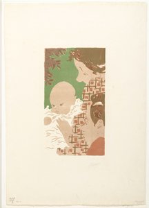 Andrée Terrasse mit Sohn Jean und Bruder Pierre Bonnard von Pierre Bonnard