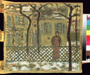 Am Zaun, 1895 von Pierre Bonnard