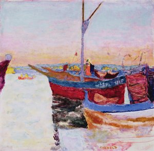 Boote in Cannes, Dämmerung, 1924