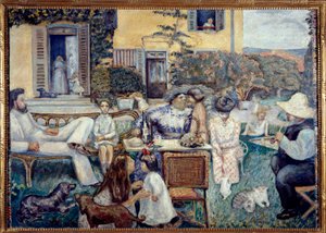 Bürgerlicher Nachmittag oder die Terrasse Familie, 1900 von Pierre Bonnard
