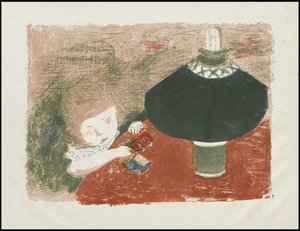 Kind mit Lampe von Pierre Bonnard