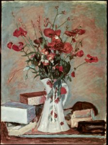 Mohnblumen und Gräser