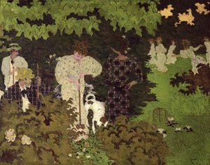 Abenddämmerung oder Eine Runde Krocket, 1892 von Pierre Bonnard