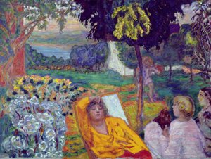 Abend (oder Siesta oder In einem südlichen Garten) 1914 von Pierre Bonnard