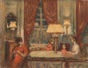 Abend unter den Lampen (La Soirée sous les lampes) von Pierre Bonnard