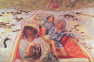 Im Boot, Detail der Mädchen, ca. 1907 von Pierre Bonnard