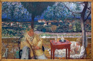 Im Garten (Gespräch in der Provence). Mit Porträts von Jozef Pankiewicz und Marthe de Meligny von Pierre Bonnard