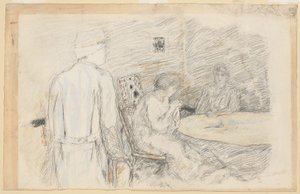 Der Urlauber (der Verwundete in seiner Familie) von Pierre Bonnard