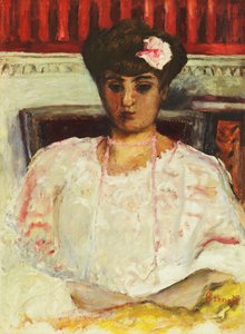 Misia in rosa Bluse