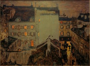 Montmartre im Regen oder Rue Tholozé von Pierre Bonnard
