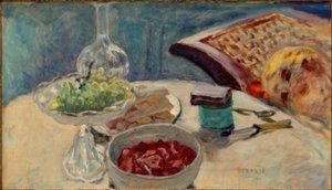 Stillleben mit Figur (Marthe Bonnard)