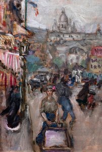 Pariser Landschaft oder Les Batignolles, Detail von Pierre Bonnard