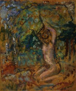 Kleiner Akt, Arme erhoben, in einer Landschaft, ca. 1907 von Pierre Bonnard
