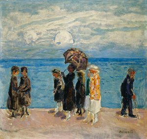 Spaziergänger am Meer von Pierre Bonnard