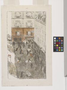 Straße von oben gesehen von Pierre Bonnard