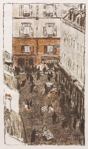 Straßenecke von oben gesehen von Pierre Bonnard