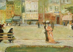 Straßenszene, Avenue Clichy, Paris von Pierre Bonnard