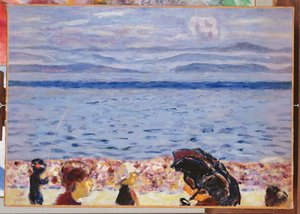 Der Strand, Blaues Meer, ca. 1930 von Pierre Bonnard