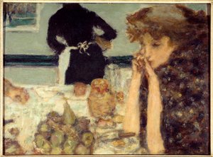 Das Frühstück von Misia. Porträt von Misia Sert, Pianistin und Muse vieler Künstler von Pierre Bonnard
