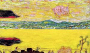 Der Golf von St. Tropez bei Sonnenuntergang, 1937 von Pierre Bonnard