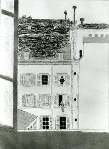 Das Haus im Hof von Pierre Bonnard