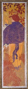 Frau bei der Pelerine von Pierre Bonnard