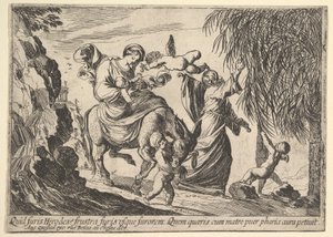 Engel geben einem Kind Datteln, 1610-42 von Pierre Brebiette