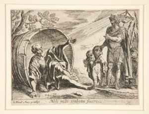 Diogenes und Alexander der Große von Pierre Brebiette