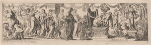 Weiblicher Satyr mit Kindern auf einem Altar von Pierre Brebiette