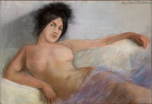 Liegendes Modell von Pierre Carrier Belleuse