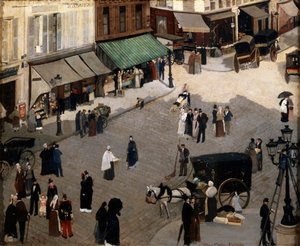 Der Place Pigalle in Paris, 1880er Jahre