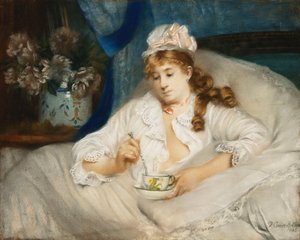 Aufwachen; Le Reveil von Pierre Carrier Belleuse